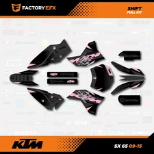 Gray & Pink Shift Racing Graphic Kit fits 09-15 KTM 65sx 65 sx Decal Sticker Kit