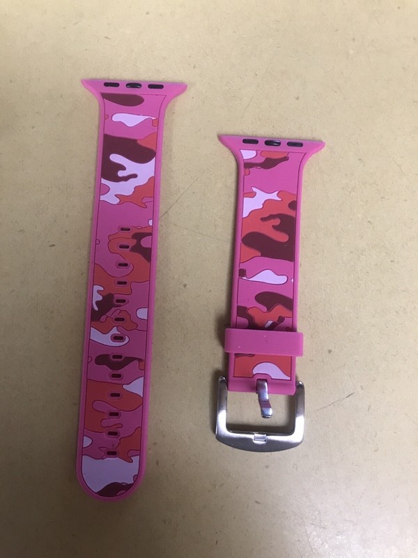 Camo Silicone Sport Strap Band For Apple Watch Series 1/2/3/4 42mm