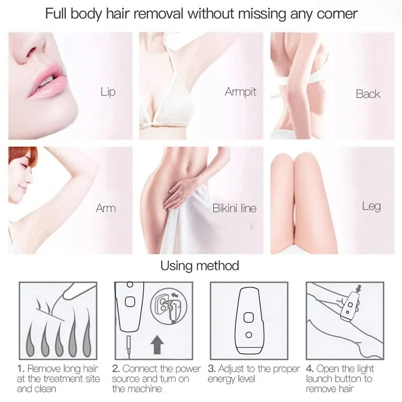 990000 Flashes Electric Depiladora Laser Permanent IPL Laser Hair Removal Device - Picture 19 of 24