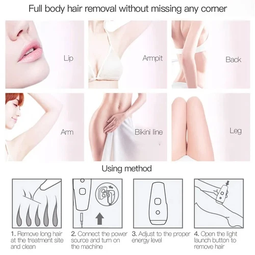 990000 Flashes Electric Depiladora Laser Permanent IPL Laser Hair Removal Device - Picture 19 of 24
