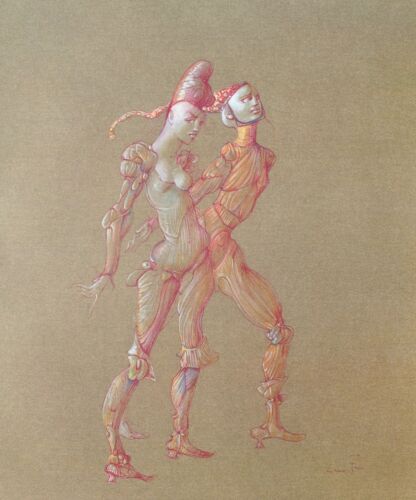 Leonor FINI : Romeo And Juliet Lovers,Gravure Signed,1980 + Certificate - Picture 1 of 10