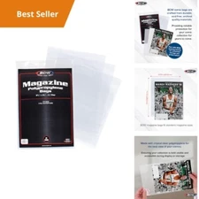 Acid-Free Magazine Protector Bags - Comic Book Storage Sleeves for DC Black Labe