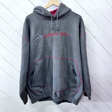 Vintage FUBU Hoodie Men's Size XL Gray Circa 1992 Heavy