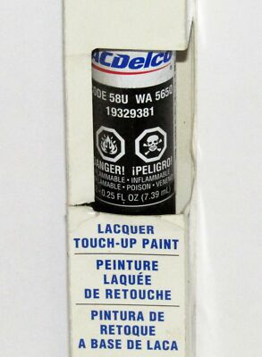 OEM GM 19329381 ACDelco Black Granite Metallic Touch up Paint 58u 