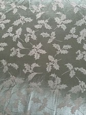 Hunter Green Holly Shiny Damask Tablecloth Christmas Holiday 83 L x 58 W