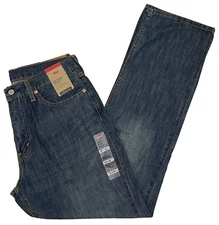 New Levis 527 Slim Bootcut Mens Jeans 33X32 #0239 Dark Blue W33L32 Levi's