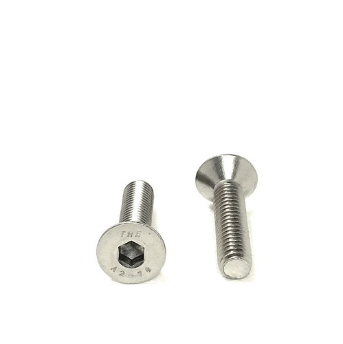 (25) M6 x 1.0 x 25 Stainless Steel Flat Head Socket Cap Screws DIN7991 M6-1.0 A2 - Picture 4 of 4