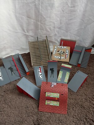 2009 Tech Deck Lot Fingerboard Skateboard Ramp Rail Brick LOT TONY HAWK  