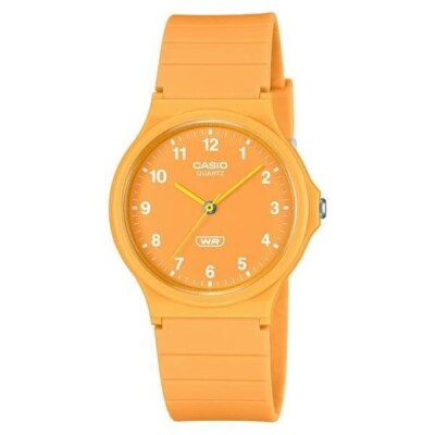 Casio MQ-24B-9B Low-Noise Analog Pop Yellow Unisex Urethane Watch
