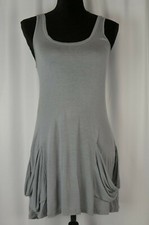 Romeo & Juliet Couture Women's Pullover Dress Size XS Gray Sleeveless USA Boho
