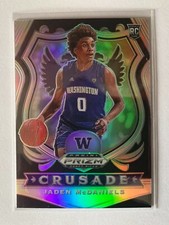 2020 PANINI DRAFT PICK JADEN MCDANIELS WASHINGTON #91 RC CRUSADE PRIZM INSERT