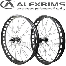 Alex Blizzerk 80 26" Fat Bike Wheelset 9x135 QR FRONT 12x197 TA REAR HG or XD