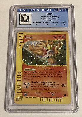 Pokémon Holographic Entei # H8 2002 Aquapolis Set. Graded Pokémon Holographic Entei # H8 2002 Aquapolis Set. Graded