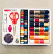 Starter Set Mini Thread Spool Bobbins Needles...