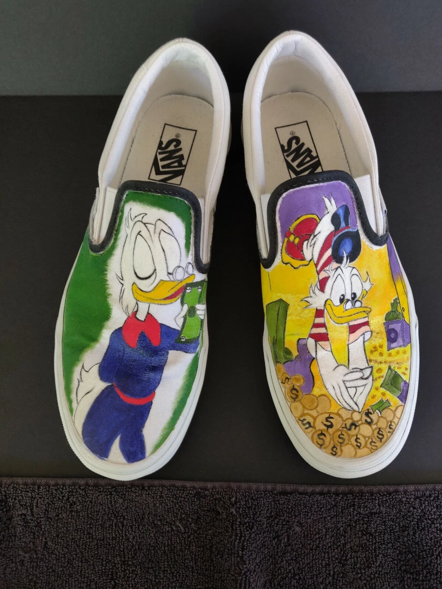 Painted vans store slip ons