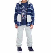 Andy Evan Kids' 3-piece Set Blue Robot,5