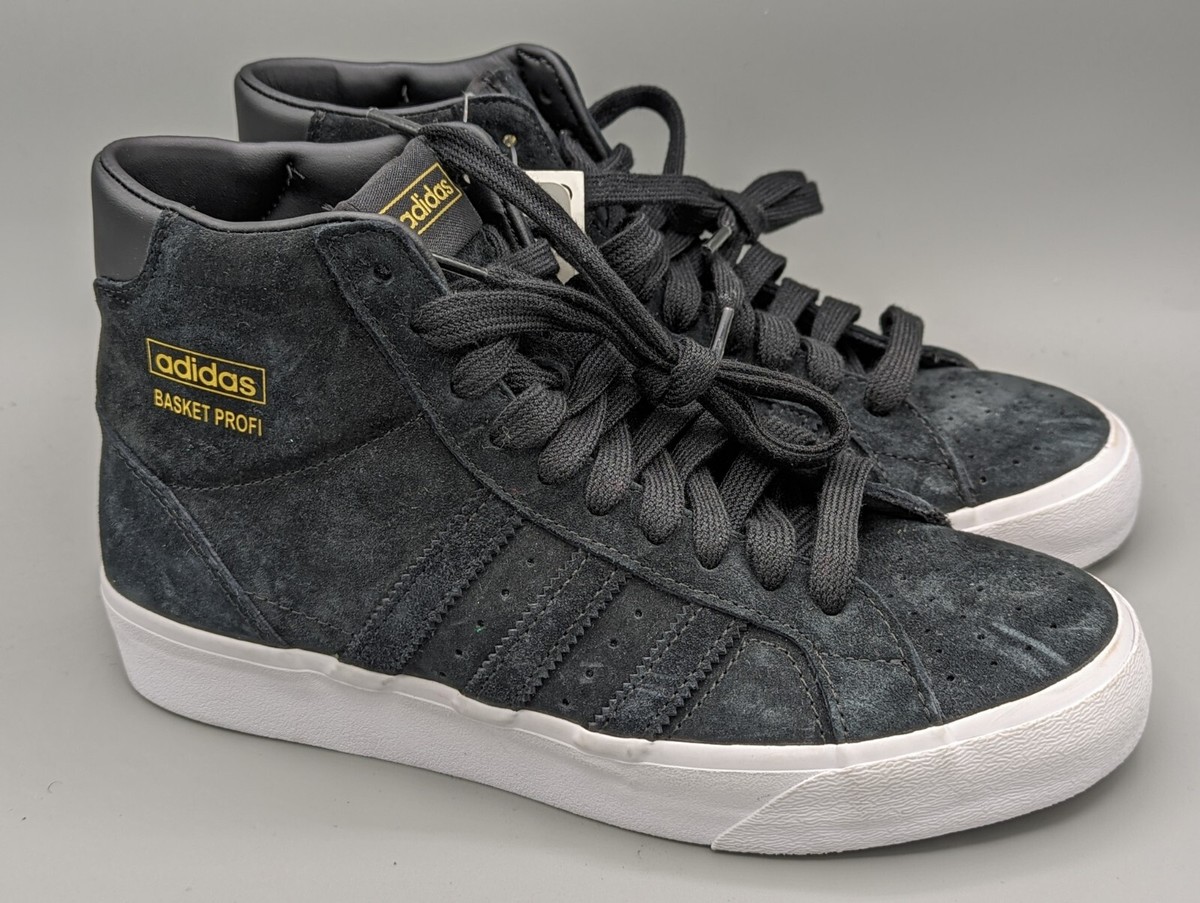 Adidas Men's Basket Profi Black Suede High Top Sneaker Shoes FW3105 Size