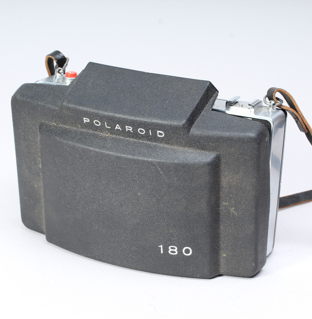 POLAROID LAND CAMERA 180 W 114MM TOMINON LENS FOR PARTS OR REPAIR
