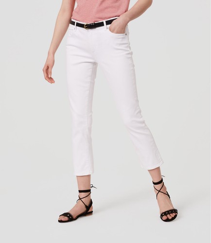 Ann Taylor LOFT Curvy Kick Crop Jeans 