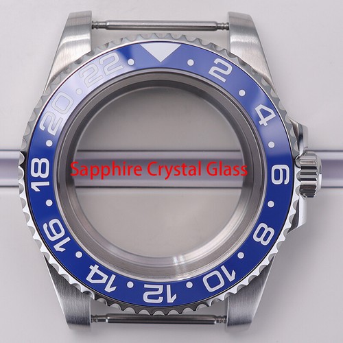 Luxury 40mm nh35 SUB Watch Case Ceramic Bezel Sapphire Glass For SUB 28.5mm Dial - Picture 18 of 32
