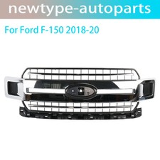 For 2018-2020 Ford F-150 Front Radiator Grille Assembly Chrome JL3Z-8200-EA
