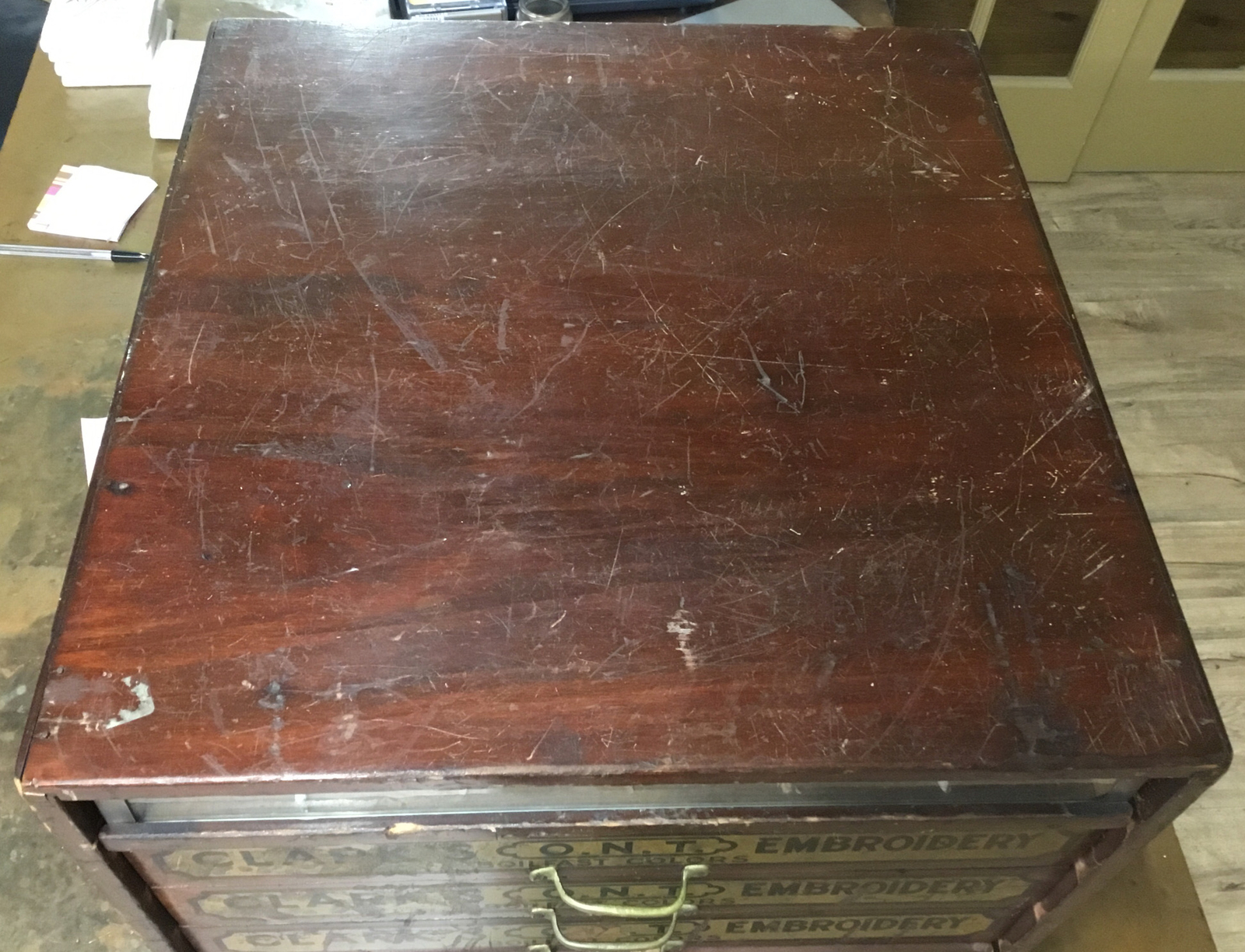 Antique Clark’s ONT Spool Cotton /Embroidery Display eBay