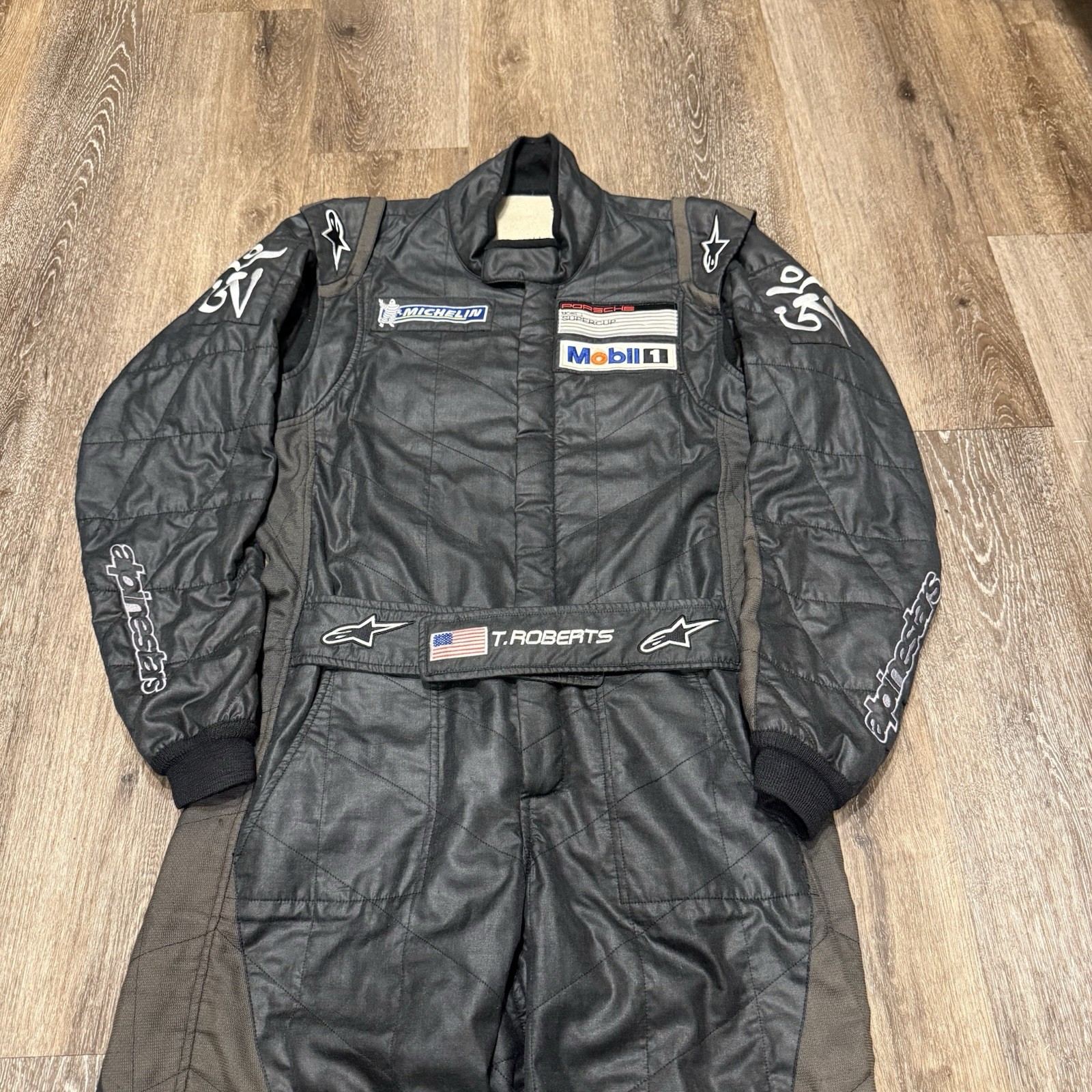 Peter Roberts Porsche Driver Suit Racing Director Mobil Supercup Pirelli RARE image 2