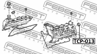 FEBEST 2008-2020 Lexus LX570 O-Ring Fuel Injector TCP-013