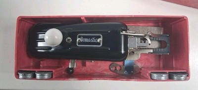 Vintage Domestic Magic Key Buttonhole Worker With Manual And Extra Key Dies
