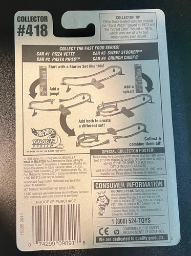 Hot Wheels - 1996, Sweet Stocker, #418, White - Picture 2 of 2