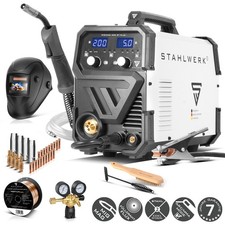 STAHLWERK Schweißgerät MIG MAG 200 ST PLUS Vollausstattung 200 A Inverter