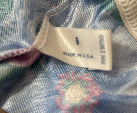 CARLISLE New Vintage Panties Womens Large FLORAL NYLON~SIZE 6~NWT~USA