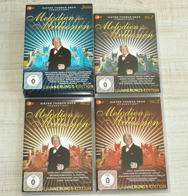 3 DVD Melodien für Millionen - Erinnerungs-Edition -ZDF Dieter Thomas Heck-