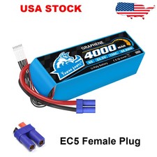 Yowoo 4000mAh 6S EC5 150C 22.2V Lipo Battery Graphene for RC Drone Car Quad FPV