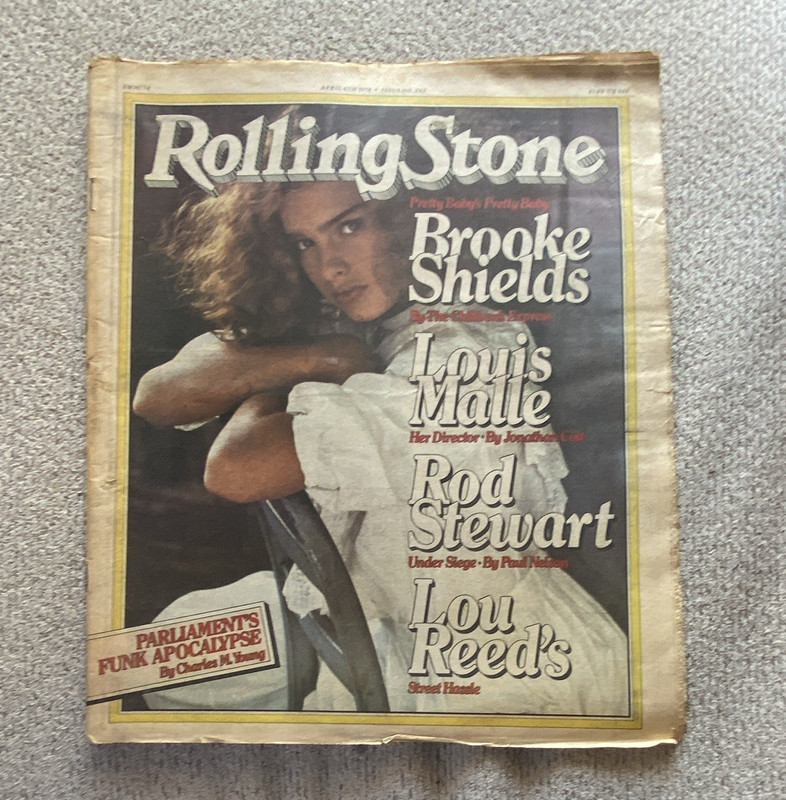 Rolling Stone April 1978 Issue 262- Brooke Shields, Rod Stewart, Illustrated