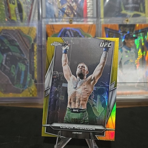 Topps Chrome UFC 2026 Conor McGregor #5 Yellow Refractor Serial #/275