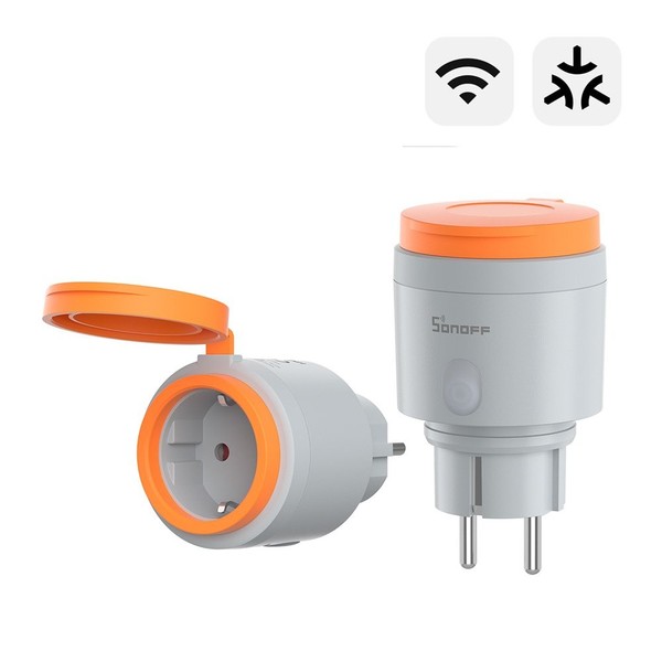 Sonoff S61S Matter Wlan Outdoor Steckdose IP44 16A Strommessung Schuko Terrasse-image