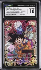 Dragon Ball Fusion Son Goku Mini FB04-012 Top 32 Serialized Prize CGC 10
