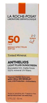 La Roche-Posay Anthelios Tinted Mineral Light Fluid Sunscreen SPF 50. Exp.03/26