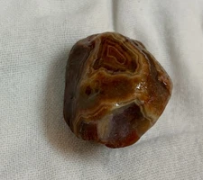 Lake Superior Agate Beauty 1.5 Oz 'FIRST CLASS' Peeler W Amethyst Mn Rough
