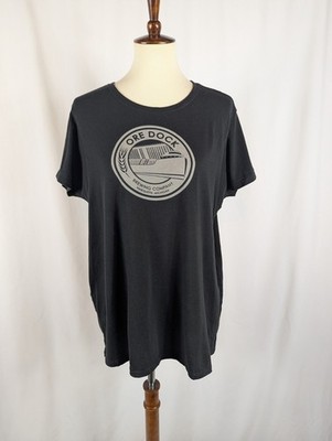 Ore Dock Brewing Short Sleeve T-Shirt Gray Marquette Michigan Craft Beer Sz 2XL