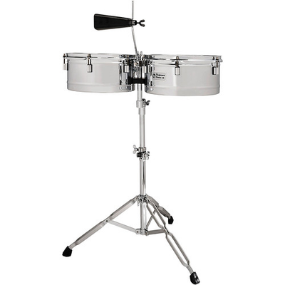 #ad LP Performer Timbale Set with Chrome Hardware 13 and 14 in. Steel $249.99