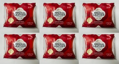 6x Imperial Leder Seife Original Classic Reinigung TwinBar (insgesamt 12 Seifen)