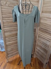 asos women dress size US 12 Green Scoop Neck