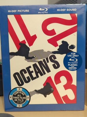 Ocean's Trilogy: Eleven Twelve & Thirteen (Blu-ray) NEW SEALED