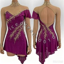 Ice Figure Skating Dress. Competition Gymnastics Ballet Custom Ice Dance Dress