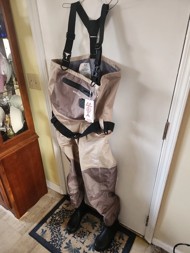 Botas de goma BASSDASH Uper Body Waders grandes 10 BG2032 poliéster Foto 2 de 4