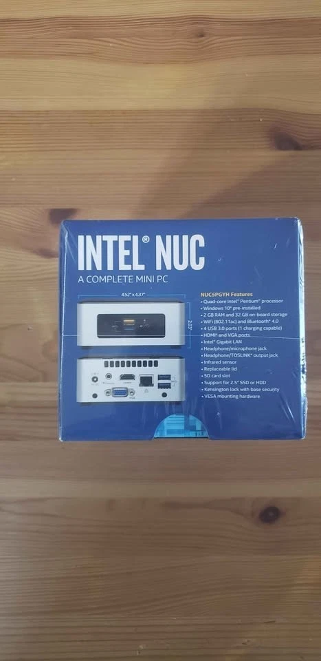 NEW Intel NUC Mini PC NUC5PGYH0AJ Pentium Quad-Core Computer Sealed - Image 2 of 4