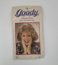 Vintage Goody Nylon Hair Nets Set Of 2 10/4 Light Brown 1989 Tv Movie Prop