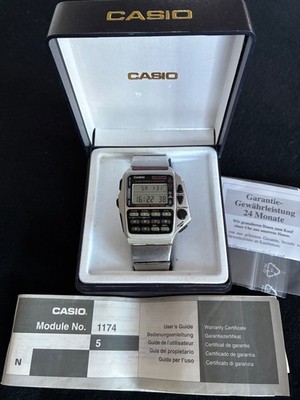 Casio CMD-40 1174 Armbanduhr Edelstahl Sammlerstück Rechner TV-Fernbedienung OVP